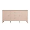 Oakham Wide Sideboard With Drawers, Nude Pink 25 Oakham Wide Sideboard With Drawers, Nude Pink -Daals Store FT SB 04 NUDE WB1