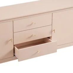 Oakham Wide Sideboard With Drawers, Nude Pink 18 Oakham Wide Sideboard With Drawers, Nude Pink -Daals Store FT SB 04 NUDE detail2
