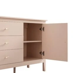 Oakham Wide Sideboard With Drawers, Nude Pink 19 Oakham Wide Sideboard With Drawers, Nude Pink -Daals Store FT SB 04 NUDE detail3