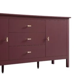 Oakham Wide Sideboard With Drawers, Wild Cherry -Daals Store FT SB 04 PRED detail2