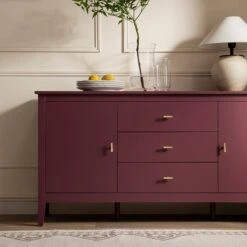 Oakham Wide Sideboard With Drawers, Wild Cherry -Daals Store FT SB 04 PRED scene3