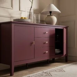 Oakham Wide Sideboard With Drawers, Wild Cherry -Daals Store FT SB 04 PRED scene4
