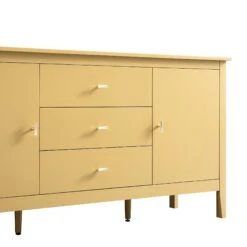 Oakham Wide Sideboard With Drawers, Rattan Yellow -Daals Store FT SB 04 SAFYEL detail1
