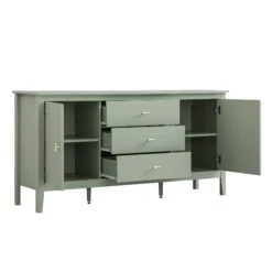 Oakham Wide Sideboard With Drawers, Desert Sage 14 Oakham Wide Sideboard With Drawers, Desert Sage -Daals Store FT SB 04 SAGE WB4