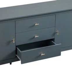 Oakham Wide Sideboard With Drawers, Stormy Blue -Daals Store FT SB 04 STORM detail1
