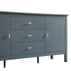 Oakham Wide Sideboard With Drawers, Stormy Blue -Daals Store FT SB 04 STORM detail2