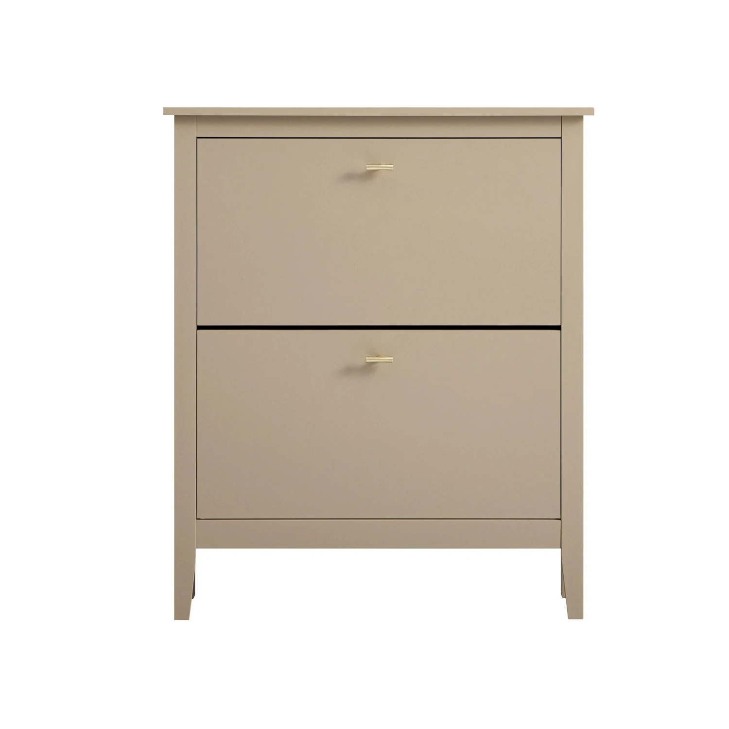 Oakham 2-Tier Shoe Cabinet, Deep Greige 1 Oakham 2-Tier Shoe Cabinet, Deep Greige