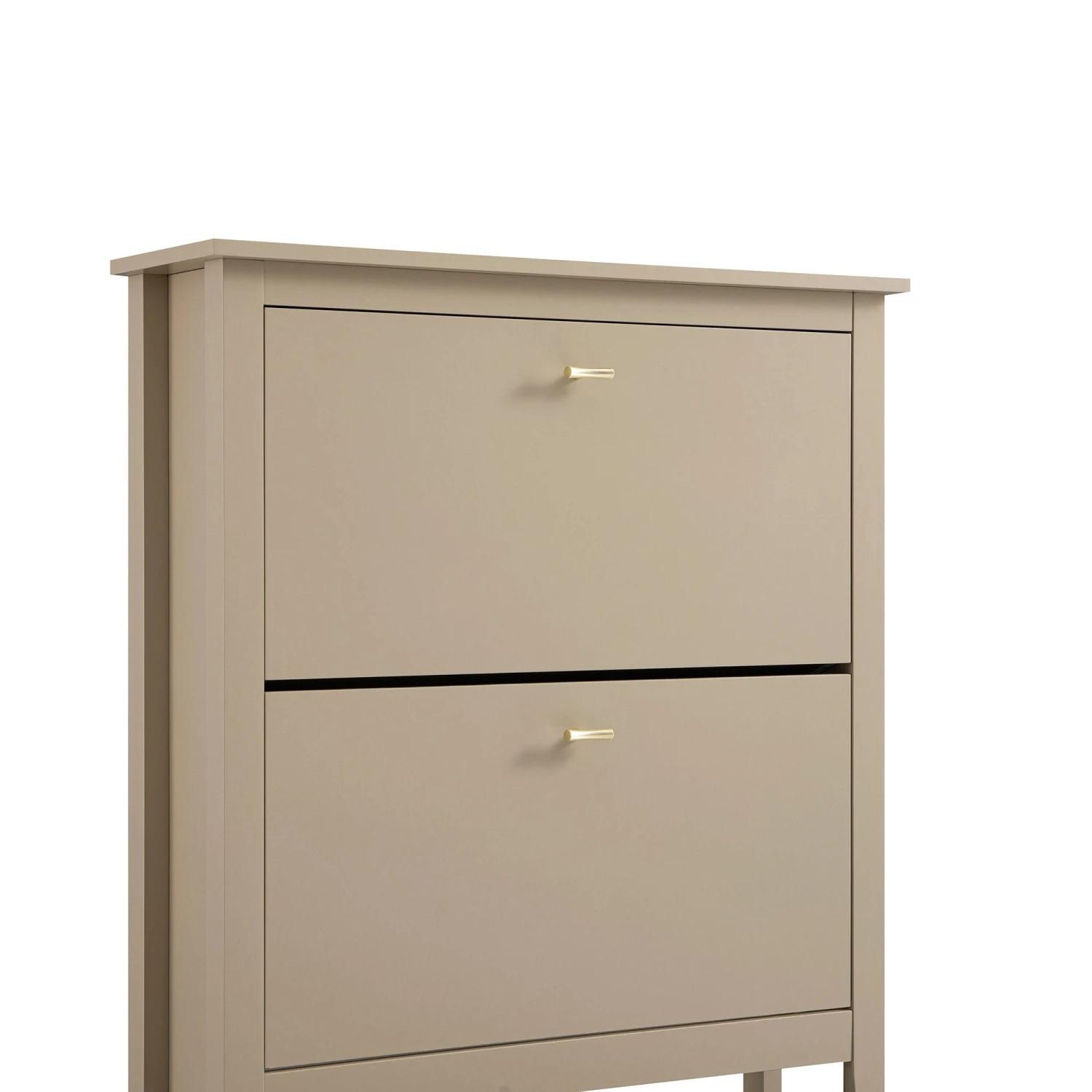 Oakham 2-Tier Shoe Cabinet, Deep Greige 7 Oakham 2-Tier Shoe Cabinet, Deep Greige - Image 7