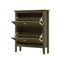 Oakham 2-Tier Shoe Cabinet, Olive Grove -Daals Store FT SHC 02 DOLIVE WB3