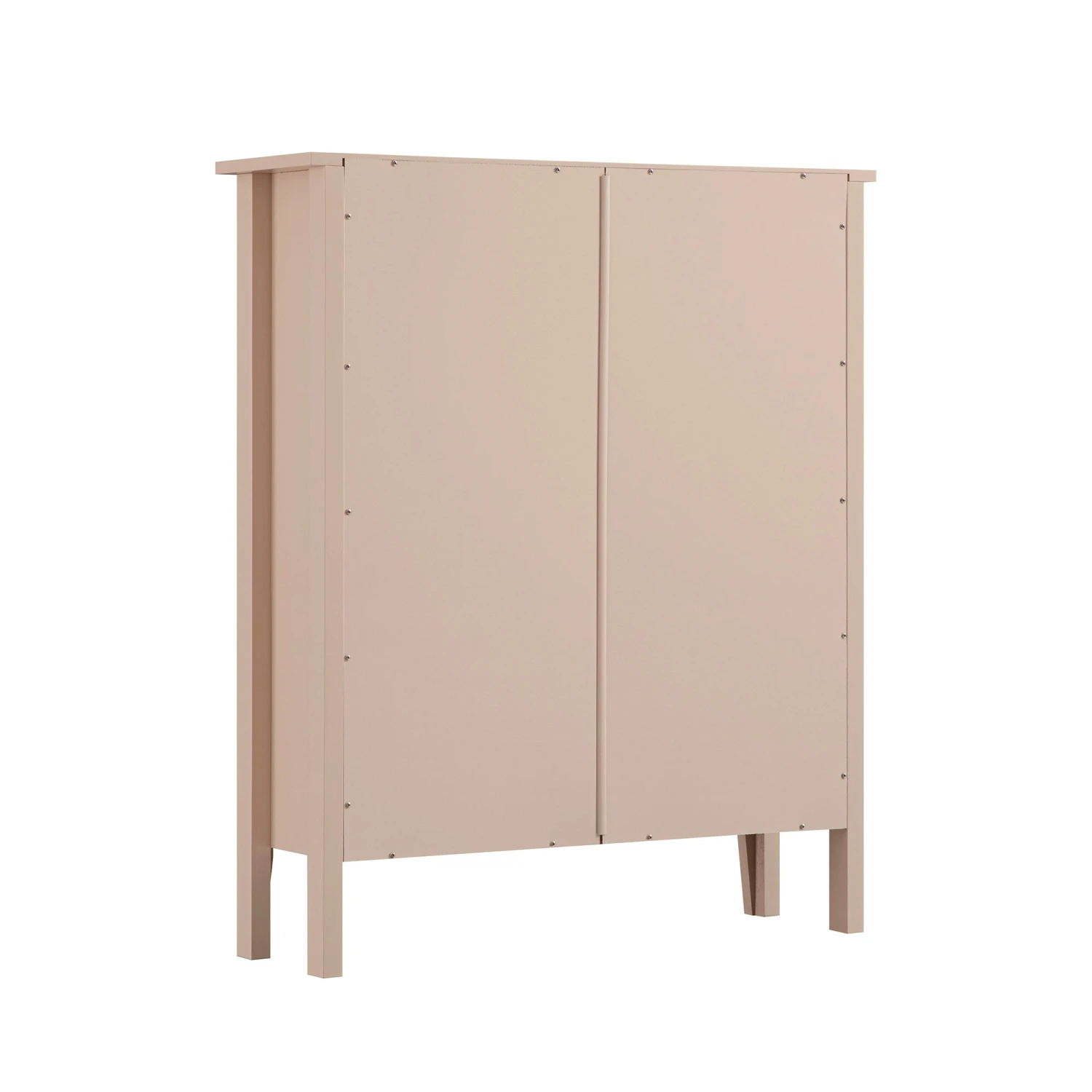 Oakham 2-Tier Shoe Cabinet, Nude Pink 6 Oakham 2-Tier Shoe Cabinet, Nude Pink - Image 6