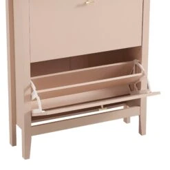 Oakham 2-Tier Shoe Cabinet, Nude Pink 16 Oakham 2-Tier Shoe Cabinet, Nude Pink -Daals Store FT SHC 02 NUDE detail2