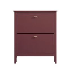 Oakham 2-Tier Shoe Cabinet, Wild Cherry