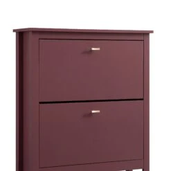 Oakham 2-Tier Shoe Cabinet, Wild Cherry -Daals Store FT SHC 02 PRED detail2