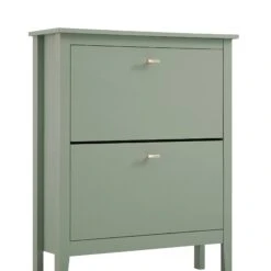 Oakham 2-Tier Shoe Cabinet, Desert Sage 15 Oakham 2-Tier Shoe Cabinet, Desert Sage -Daals Store FT SHC 02 SAGE detail1