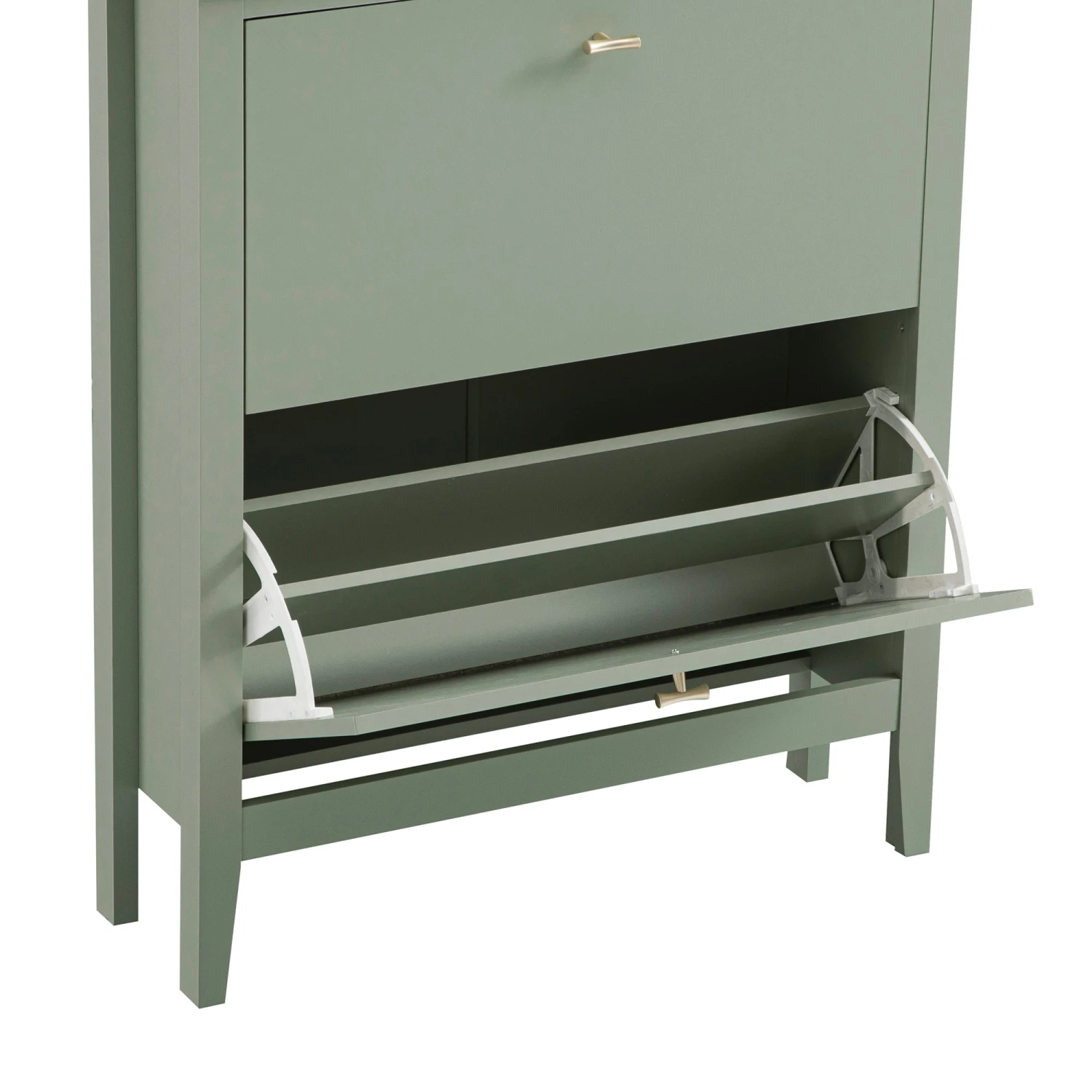 Oakham 2-Tier Shoe Cabinet, Desert Sage 8 Oakham 2-Tier Shoe Cabinet, Desert Sage - Image 8