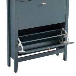 Oakham 2-Tier Shoe Cabinet, Stormy Blue 27 Oakham 2-Tier Shoe Cabinet, Stormy Blue -Daals Store FT SHC 02 STORM detail1