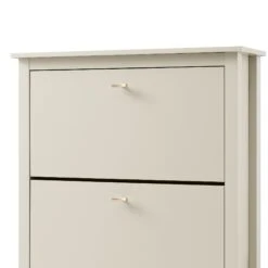 Oakham 2-Tier Shoe Cabinet, Shaded White -Daals Store FT SHC 02 WHITE detail1