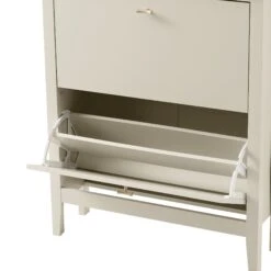 Oakham 2-Tier Shoe Cabinet, Shaded White -Daals Store FT SHC 02 WHITE detail2
