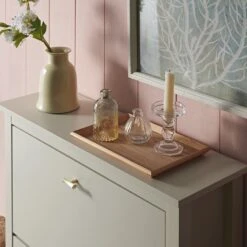 Oakham 2-Tier Shoe Cabinet, Shaded White -Daals Store FT SHC 02 WHITE scene3