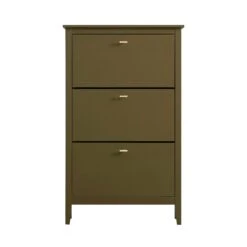 Oakham 3-Tier Shoe Cabinet, Olive Grove