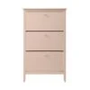 Oakham 3-Tier Shoe Cabinet, Nude Pink -Daals Store FT SHC 03 NUDE WB1