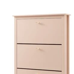 Oakham 3-Tier Shoe Cabinet, Nude Pink 15 Oakham 3-Tier Shoe Cabinet, Nude Pink -Daals Store FT SHC 03 NUDE detail1