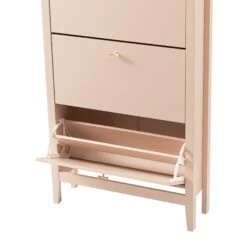 Oakham 3-Tier Shoe Cabinet, Nude Pink 16 Oakham 3-Tier Shoe Cabinet, Nude Pink -Daals Store FT SHC 03 NUDE detail2