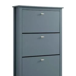 Oakham 3-Tier Shoe Cabinet, Stormy Blue -Daals Store FT SHC 03 STORM detail2