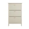Oakham 3-Tier Shoe Cabinet, Shaded White 32 Oakham 3-Tier Shoe Cabinet, Shaded White -Daals Store FT SHC 03 WHITE WB1