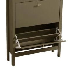 Oakham 2-Tier Shoe Cabinet With Top Drawer, Olive Grove -Daals Store FT SHC 04 DOLIVE detail2