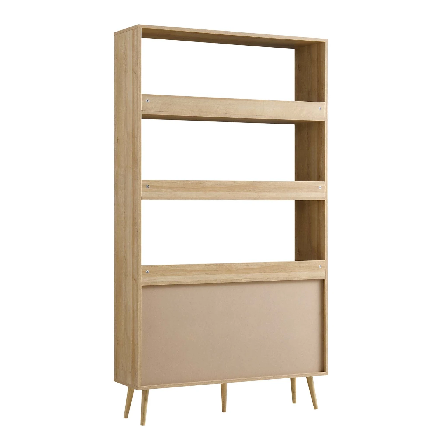 Frances Woven Rattan Tall Bookcase With Doors, Natural 8 Frances Woven Rattan Tall Bookcase With Doors, Natural - Image 8