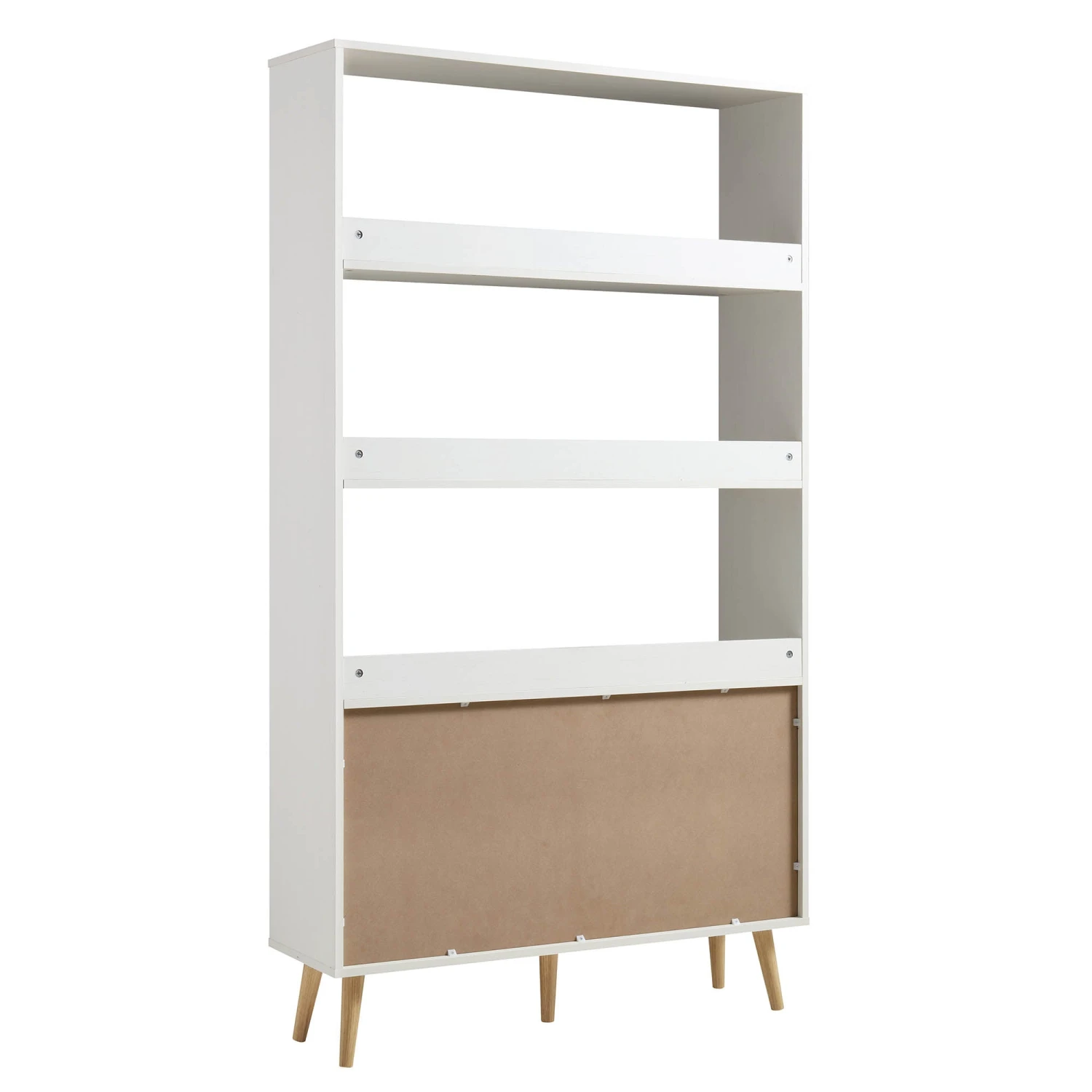 Frances Woven Rattan Bookcase With Doors, White 9 Frances Woven Rattan Bookcase With Doors, White - Image 9