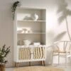 Frances Woven Rattan Bookcase With Doors, White -Daals Store FT SHELF 01 WHITE main