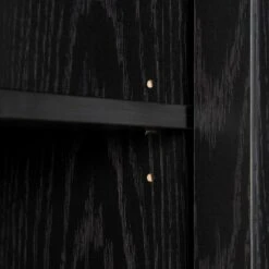 Frances Woven Rattan Tallboy Bathroom Unit, Black -Daals Store FT TALLB 01 BLACK detail3