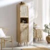 Frances Woven Rattan Tallboy Bathroom Unit, Natural -Daals Store FT TALLB 01 NAT main