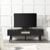 Anya Woven Rattan 3-Drawer TV Unit In Black 35 Anya Woven Rattan 3-Drawer TV Unit In Black -Daals Store FT TV 001 BLACK main