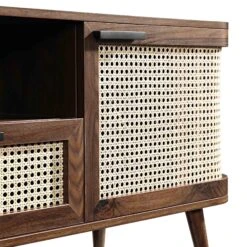 Izzy Curved Rattan 150cm TV Unit, Walnut -Daals Store FT TV 03 WALN detail3