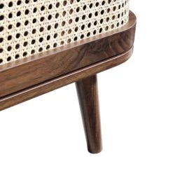 Izzy Curved Rattan 150cm TV Unit, Walnut -Daals Store FT TV 03 WALN detail6