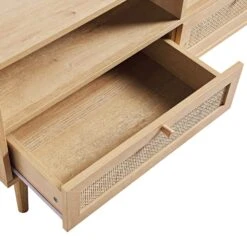 Frances Woven Rattan 160cm 3-Drawer TV Unit, Natural -Daals Store FT TV 05 NAT detail2