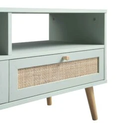 Frances Woven Rattan 160cm 3-Drawer TV Unit, Mint -Daals Store FT TV 05 SAGE detail2