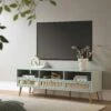 Frances Woven Rattan 160cm 3-Drawer TV Unit, Mint 24 Frances Woven Rattan 160cm 3-Drawer TV Unit, Mint -Daals Store FT TV 05 SAGE main