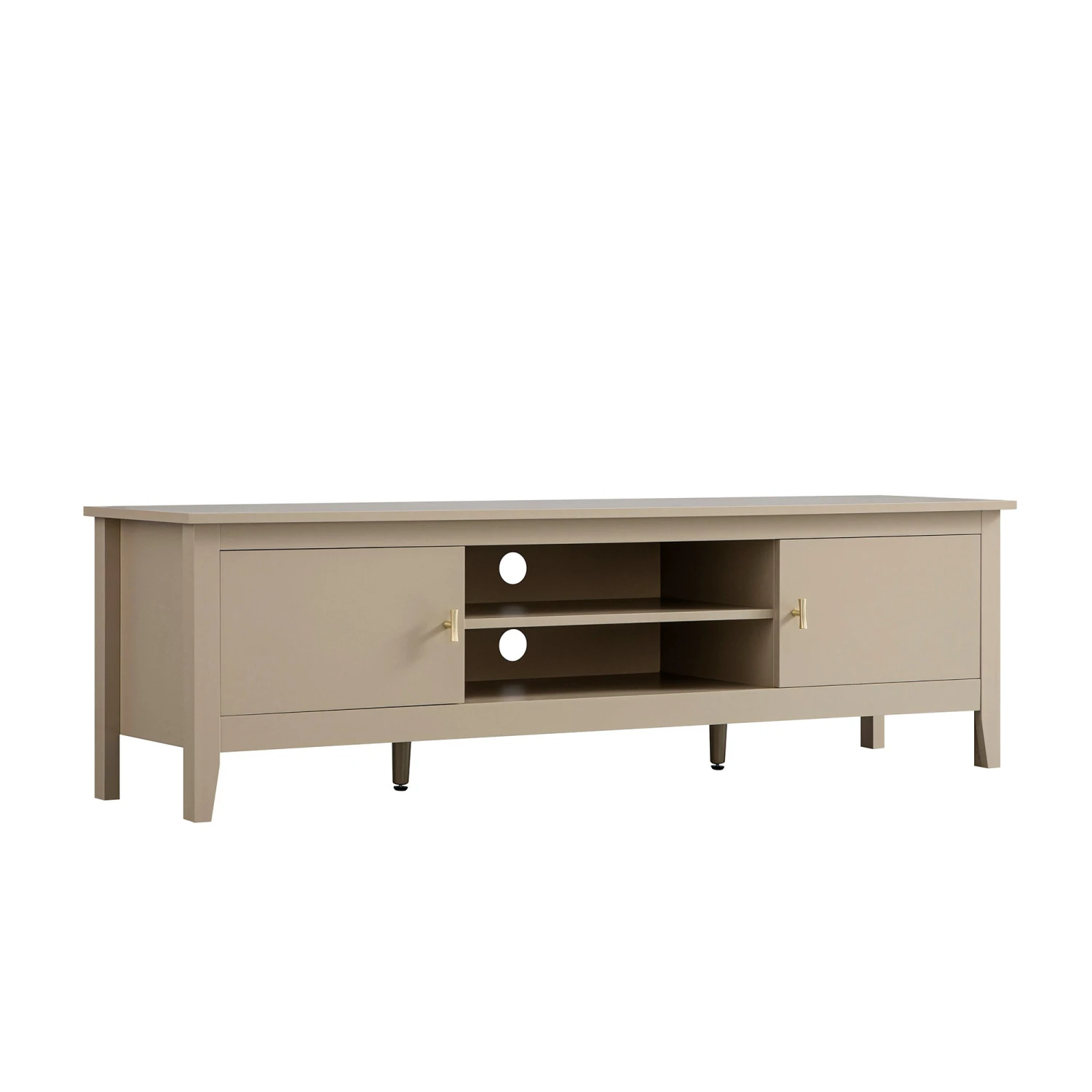 Oakham 150cm TV Unit, Deep Greige 2 Oakham 150cm TV Unit, Deep Greige - Image 2
