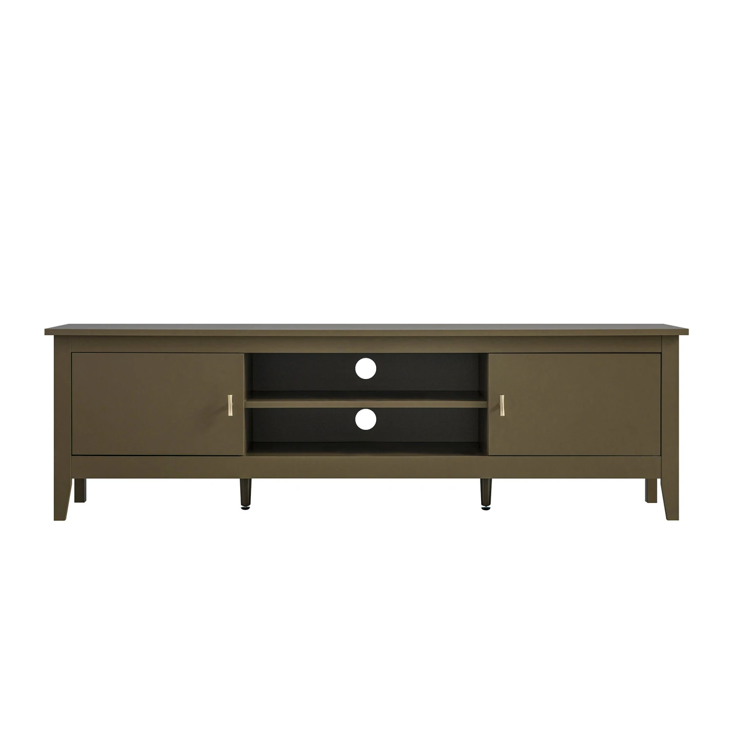 Oakham 150cm TV Unit β Olive Grove Matte Finish with Gold Handles 1 Oakham 150cm TV Unit β Olive Grove Matte Finish with Gold Handles