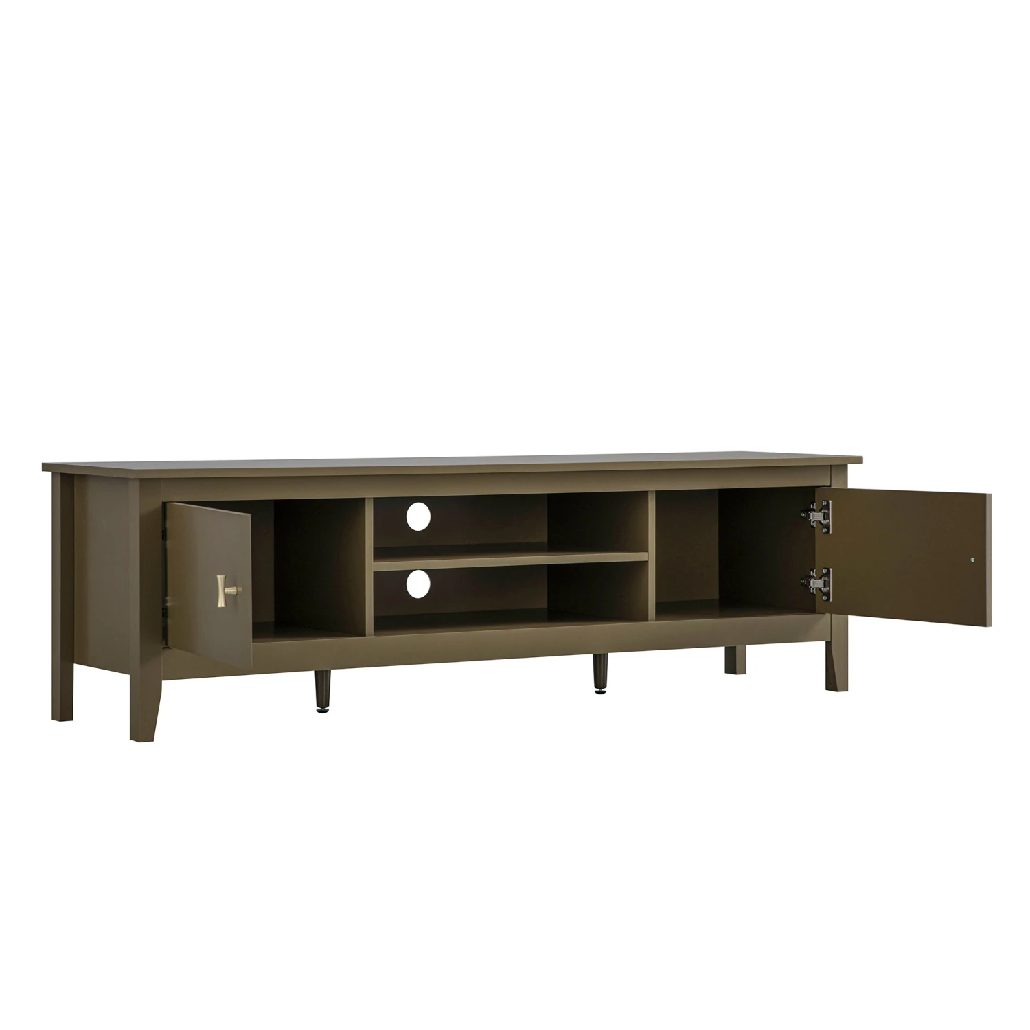 Oakham 150cm TV Unit β Olive Grove Matte Finish with Gold Handles 5 Oakham 150cm TV Unit β Olive Grove Matte Finish with Gold Handles - Image 5