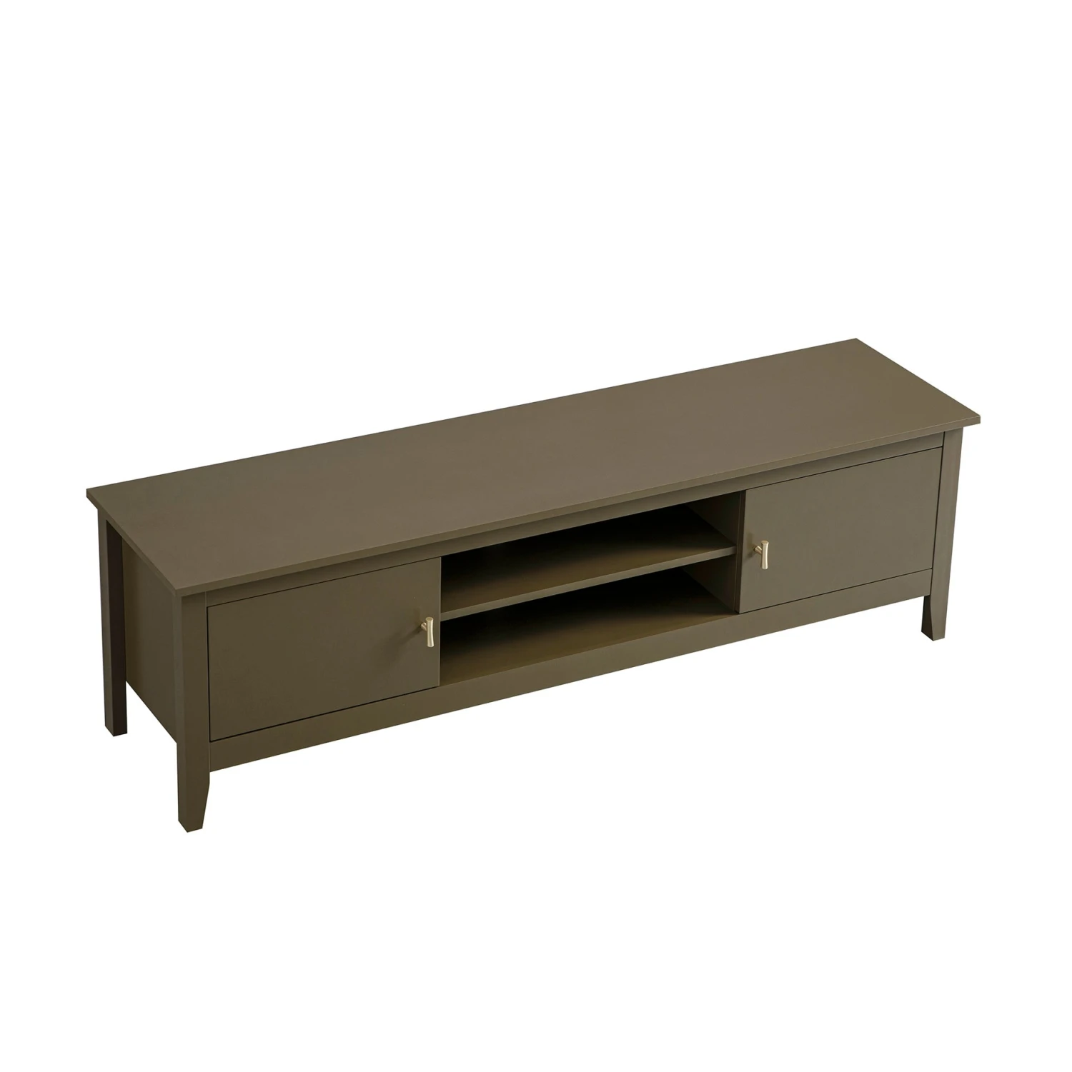 Oakham 150cm TV Unit β Olive Grove Matte Finish with Gold Handles 6 Oakham 150cm TV Unit β Olive Grove Matte Finish with Gold Handles - Image 6