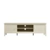 Oakham 150cm TV Unit Shaded White – Contemporary Gold Handle Media Console -Daals Store FT TV 08 WHITE WB1