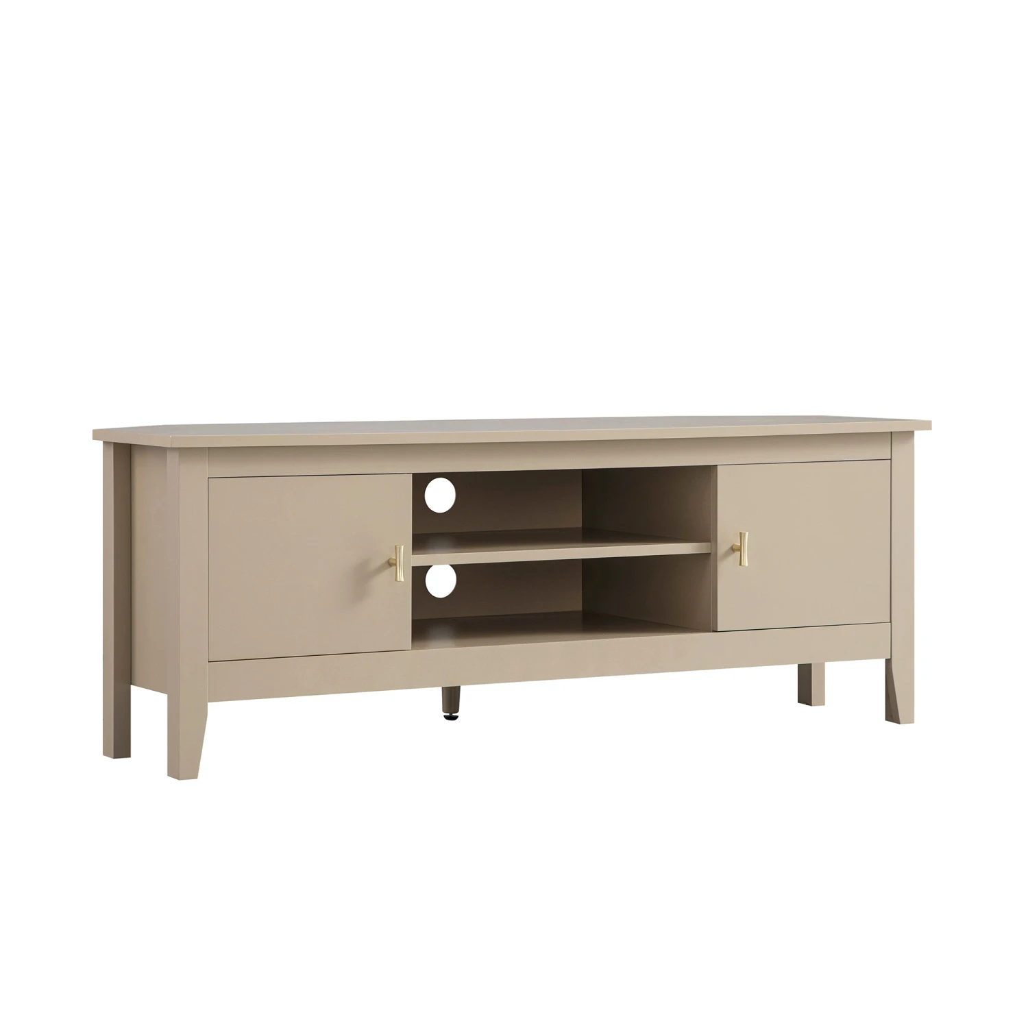 Oakham 120cm Corner TV Unit, Deep Greige 4 Oakham 120cm Corner TV Unit, Deep Greige - Image 4