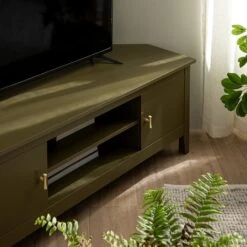 Oakham 120cm Corner TV Unit, Olive Grove -Daals Store FT TV 09 DOLIVE scene3