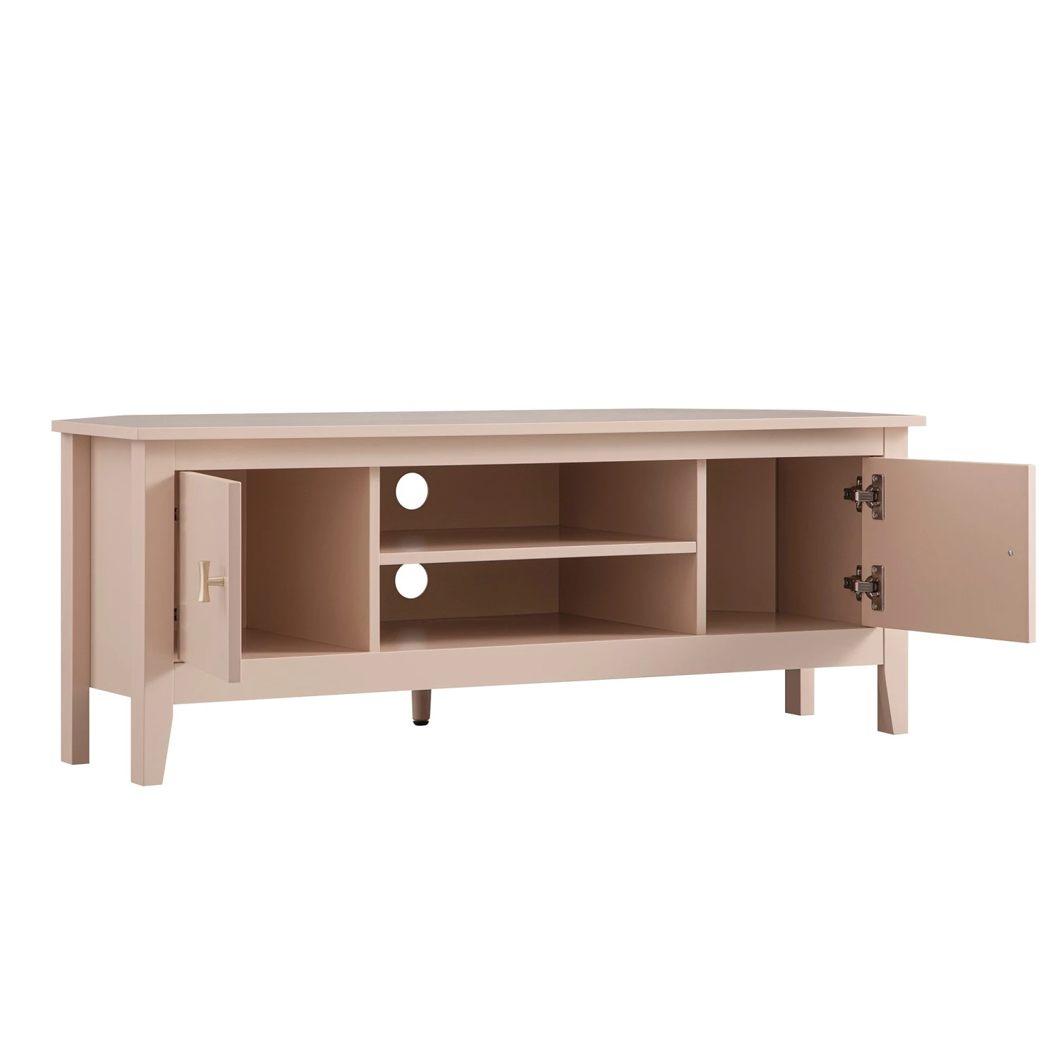 Oakham 120cm Corner TV Unit, Nude Pink 6 Oakham 120cm Corner TV Unit, Nude Pink - Image 6