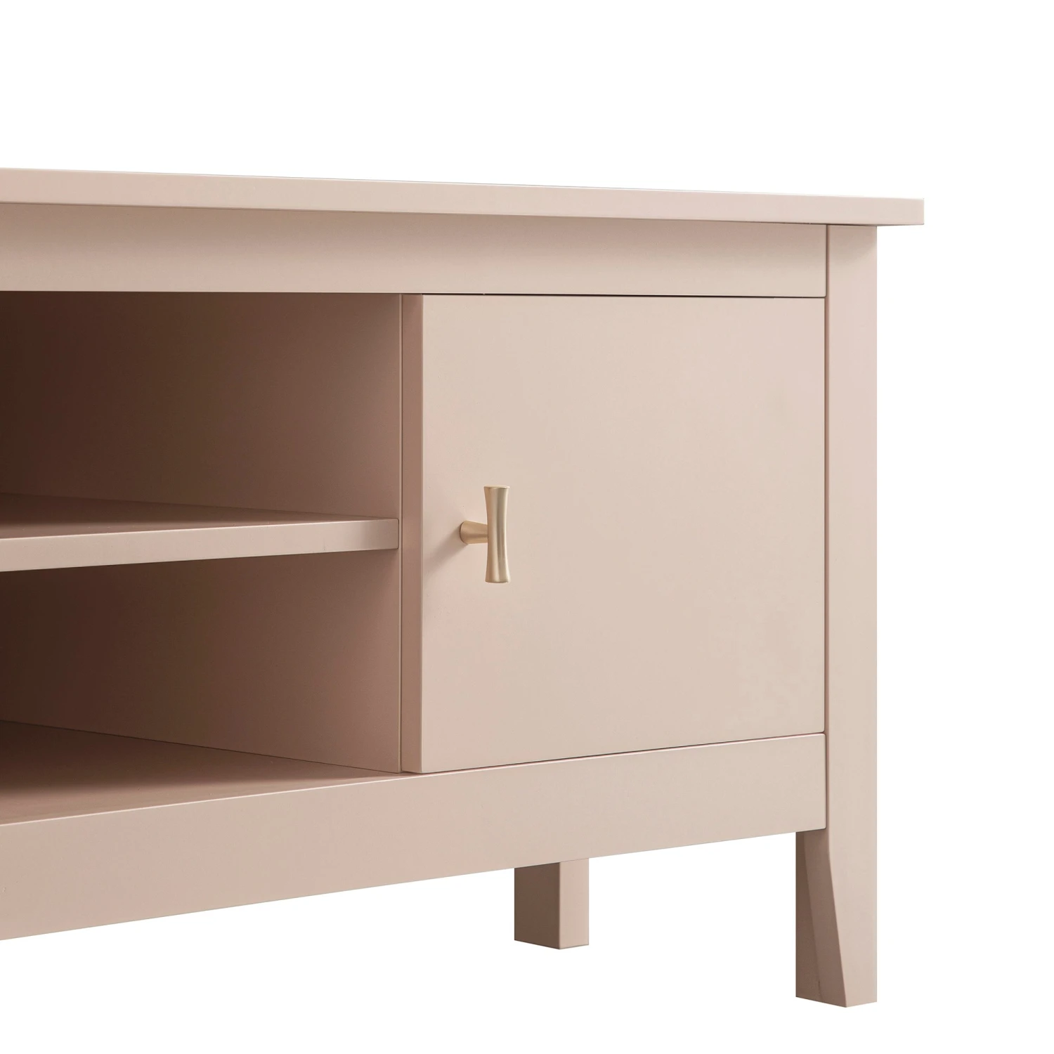Oakham 120cm Corner TV Unit, Nude Pink 9 Oakham 120cm Corner TV Unit, Nude Pink - Image 9